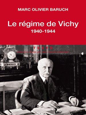 cover image of Le régime de Vichy